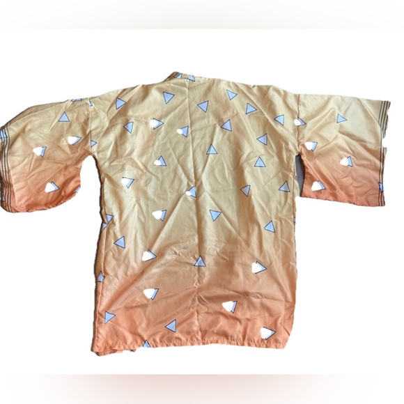 Demon Slayer Agatsuma Zenitsu Kimono Robe Small Cosplay Halloween Costume Anime - Picture 5 of 5